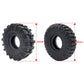 RCLIONS 4PCS Rubber Micro 1'' RC Wheel Tires 62mm for 1/24th Axial SCX24 Deadbolt,C10,JLU CRC,Bronco RC Crawler Truck Car (B Sty