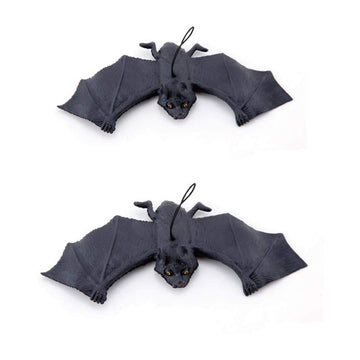 Akoak Very Ugly Rubber Bat, Halloween Decoration Prank Toy Simulation Hanging Bat,Pack Of 5