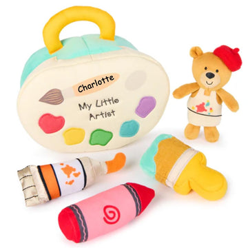 The Trendy Turtle Personalized My First Sound Toys And Bag Sets Plush Stuffed Playsets For Boys And Girls (Personalized My Littl