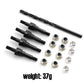 PLESIU Shock Standoff Set #45 Steel AR6SSS for Arrma 6S Models - Black Upgrade Parts