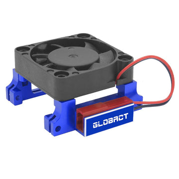 GLOBACT CNC Aluminum Alloy ESC Cooling Fan Heat Sink High Velocity Fan Heatsink for 1/10 Slash 4x4 Stampede 4x4 VXL Rustler VXL 