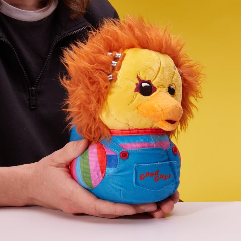 TUBBZ Chucky Plushie - Collectable Rubber Duck - Horror Film Soft Toy - Cotton - Model NS4651 - Chucky Color