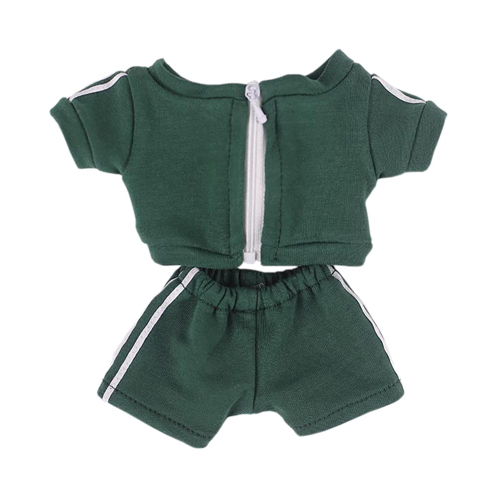 Niannyyhouse Sportswear Uniforms 7.8'(20Cm) Plush Doll Stuffed Figures Toys Clothes (Green)