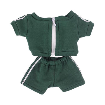 Niannyyhouse Sportswear Uniforms 7.8'(20Cm) Plush Doll Stuffed Figures Toys Clothes (Green)