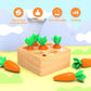Montessori Toys For 1 Year Old, Wooden Toys Developmental Shape Sorting & Matching Puzzle Carrots Harvest Game, Birthday Gifts For Toddlers Babies Boys And Girls 6-12 Months Christmas
