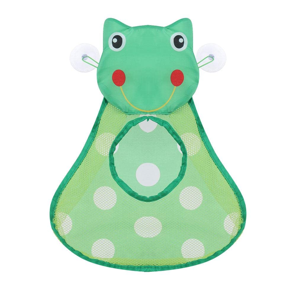 Gofidin Baby Bath Toys Mesh Bag Kids Bathroom Toy Storage Bag Duck Frog Suction Cups Toys Organizer For Kids