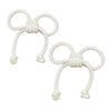 Esselkay Cotton Rope Handcuffs for Kids Role Play, White Soft Adjustable Costume Props, Pack of 2