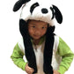 Joyhy Kids Adults Plush Hat Ear Moving Ear Flap Hat With Paw Panda