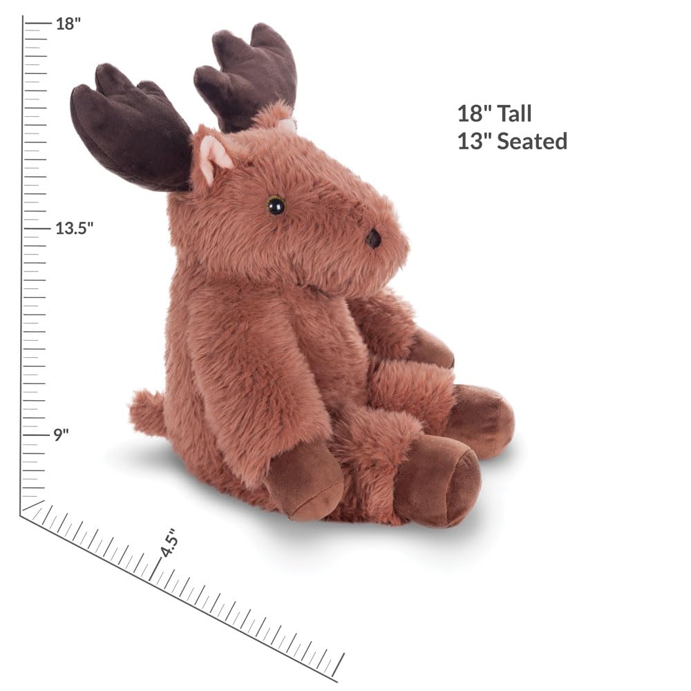 Vermont Teddy Bear Moose Stuffed Animal - Soft Moose Plush From, Brown, 18'' Stuffed Moose For Kids