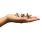 Basic Spirit Yoga Elephant Poses Pewter Miniature Figurines Namaste Meditation Zen Statue Gift