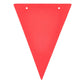 Zooyoo 20 Feet Red Glitter Pennant Banner, Paper Triangle Flags Bunting For Baby Birthday Party, Wedding Decor, Baby Shower, 30P
