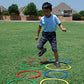 Everrich Industries Evb-0067 Agility Ring Set With Clips - 15 In. Dia.- Set Of 6 Colors