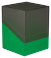 Ultimate Guard Boulder Synergy 100+, Deck Case For 100 Double-Sleeved Tcg Cards, Black/Green, Secure & Durable Storage For Trading Card Games