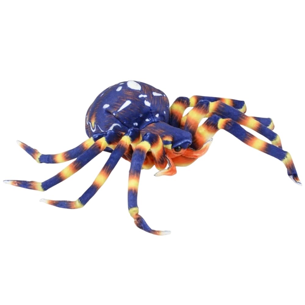 Rhode Island Novelty Usnyabni Itecfreely Adventure Planet Plush - Spiders (Set Of 2 Different - Blue & Brown) (8 Inch)