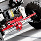 Treal Aluminum 7075 Steering Links Set For Axial Scx24 1/24 Scale-V2 (Red)