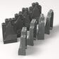 Classic Building Dark Gray Rock Bulk,Rock Panel 2X4X6 50 Piece, Compatible With Lego Parts And Pieces:Panel 2X4X6 Dark Gray (Col