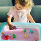 Zimpli Kids Gelli Adventures Fantasy Pack - 8 Fantasy Figures, Inflatable Tray, Sensory Playset for Children, Ideal Birthday Gift