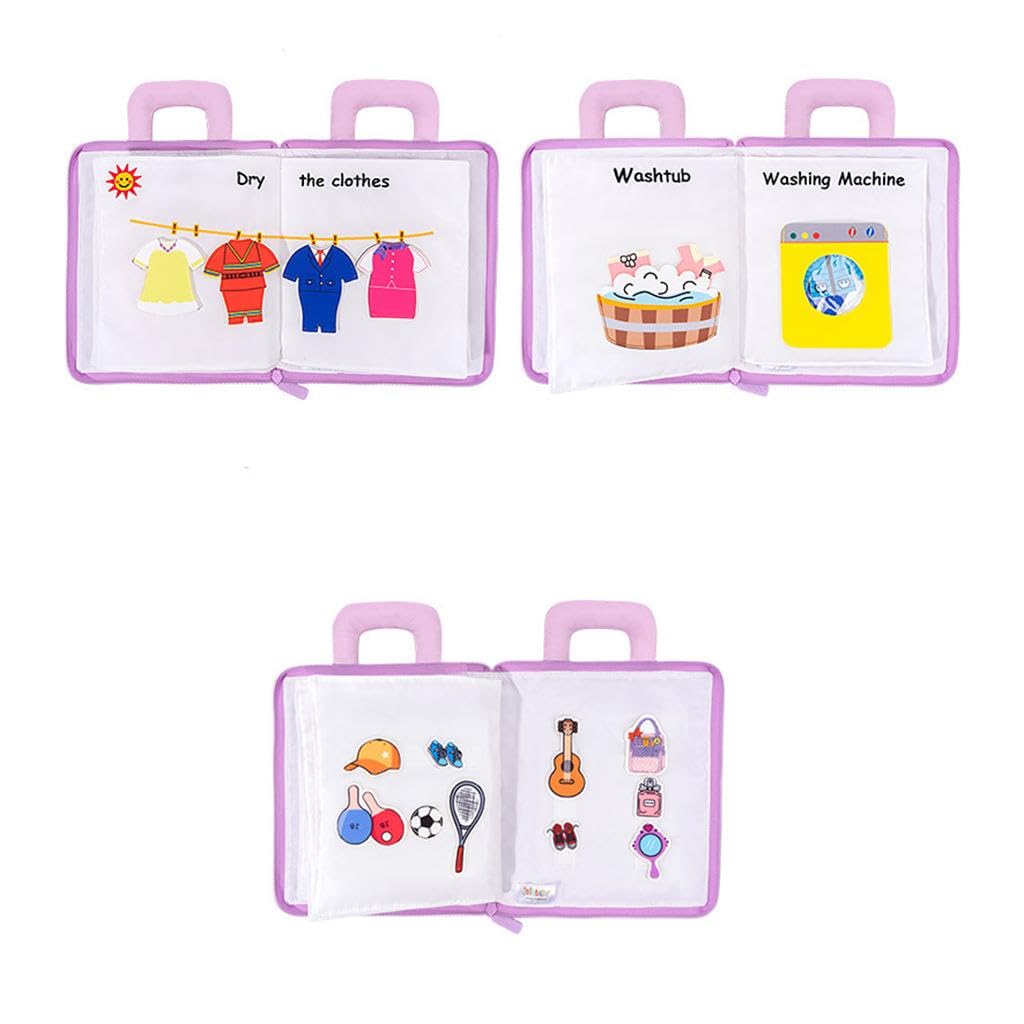 Trendivibe Baby Cloth Books Intelligence Development Learn Educational Toys Style 4| Baby Learning Toy | Infant Activity Toy | S