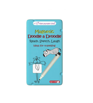 The Purple Cow Droodle Game - Magnetic Travel Game for Kids - Fun Sketching Activity - Great for Travel - Model 7290016026733