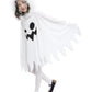 Brcus Kids White Ghost Halloween Cloak Costumes Toddlers Elf Cape Cosplay Role Play 7-9 Years