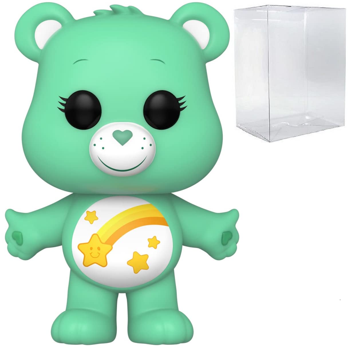 Pop Care Bears 40Th Anniversary - Wish Bear Funko Vinyl Figure (Bundled With Compatible Box Protector Case), Multicolored, 3.75