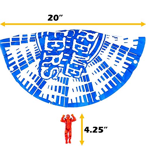 JA-RU Parachute Toys for Kids (6 Pack) Red  Yellow  or Green Flying Parachute Men Action Figures | Outdoor Recess Toys | Party Favors for Boys  Prizes  & Goodie Bag Stuffers. 2306-6s