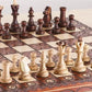 Beautiful Handcrafted Wooden Chess Set With Wooden Board And Handcrafted Chess Pieces - Gift Idea Products (16' (40 Cm) Orn)