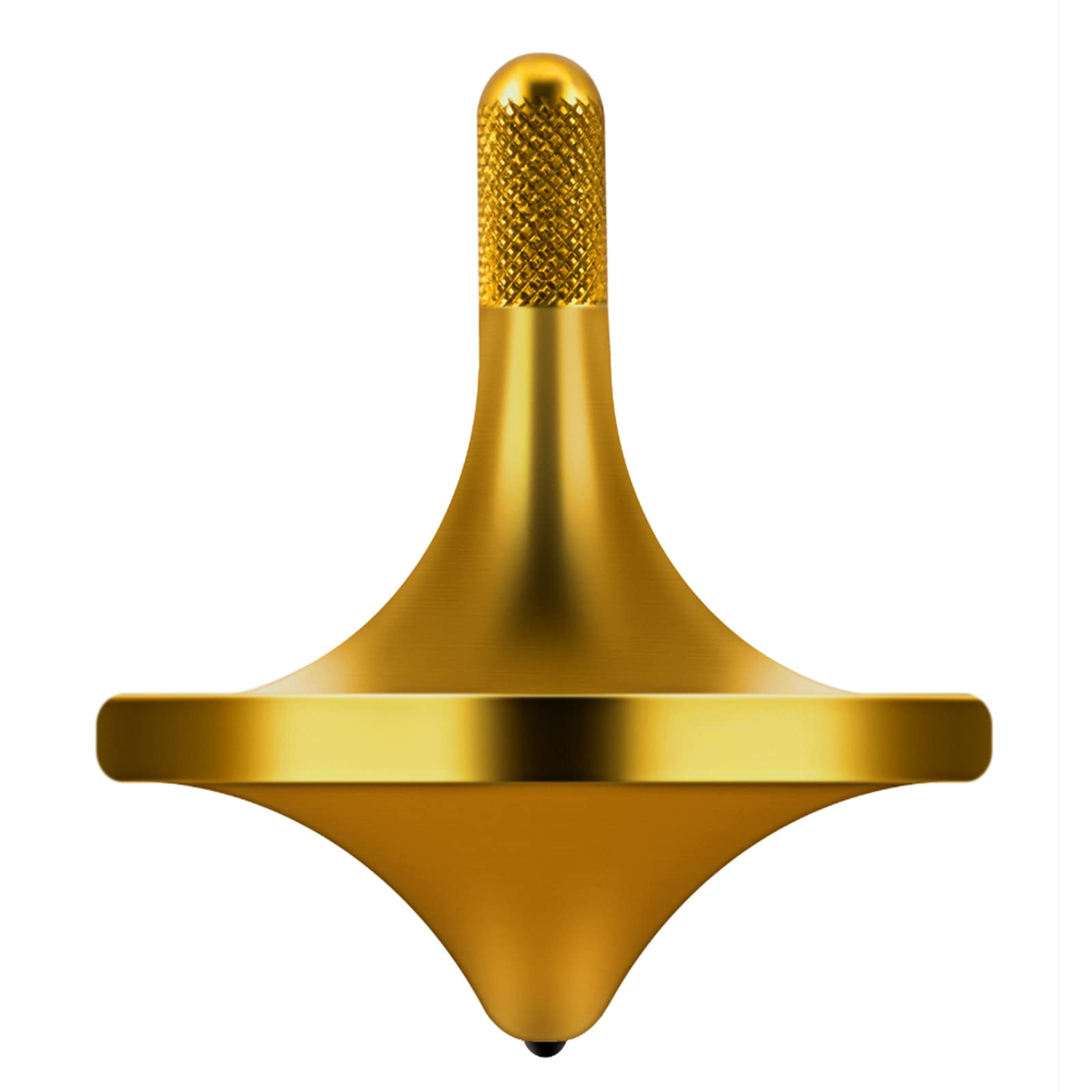 CHEETOP Stainless Steel Spinning Top  enhanced Exquisite Perfect Balance Well Made Metal Desk EDC Little Fidget Toy  Spin Long Time Over 6 Minutes  Great Value (Bronze  Small Diameter 24mm)