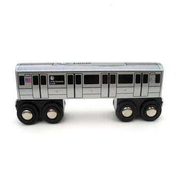 MUNI PALS Munipals New York City Subway Wooden Railway (B Division) L Train/14 St-Canarsie Local-Child Safe and Tested Wood Toy 