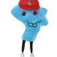 GIANTmicrobes Serotonin Plush Toy - 5" Brown Brain Model for Mental Health & Psychology Gifts