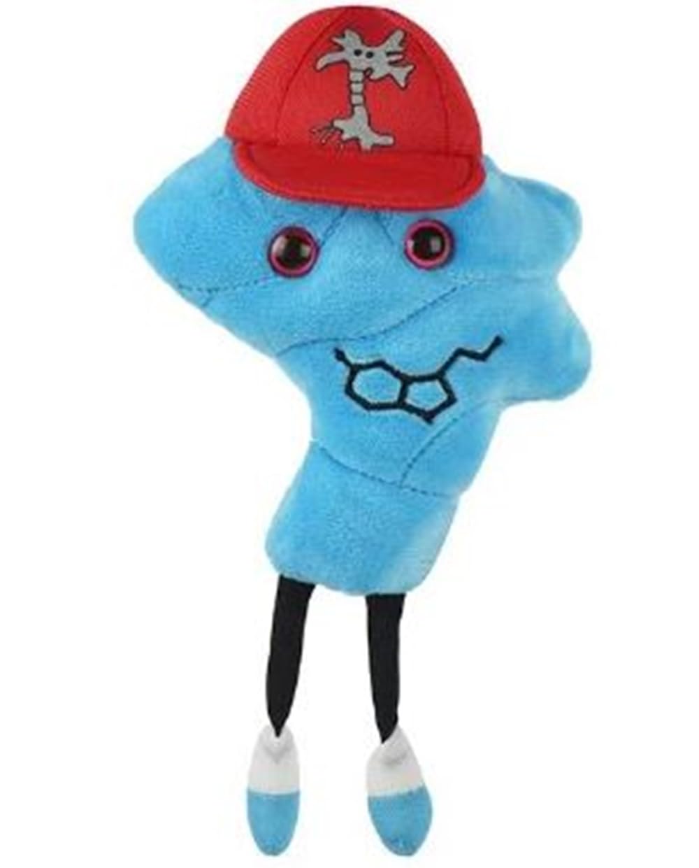 GIANTmicrobes Serotonin Plush Toy - 5" Brown Brain Model for Mental Health & Psychology Gifts