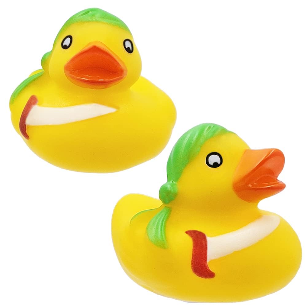 St. Patrick'S Pirate Rubber Duck Toy Duckies For Kids, Bath Birthday Projects Gifts Baby Showers Classroom Summer Beach And Pool