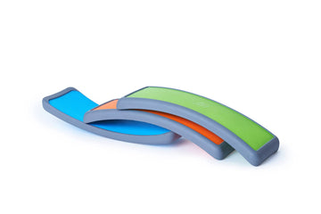 Gonge Arches - Kids Multipurpose Motor Skills, Balance, And Coordination Skills Course With Seesaw, Set Of 3 Arches – Vibrant