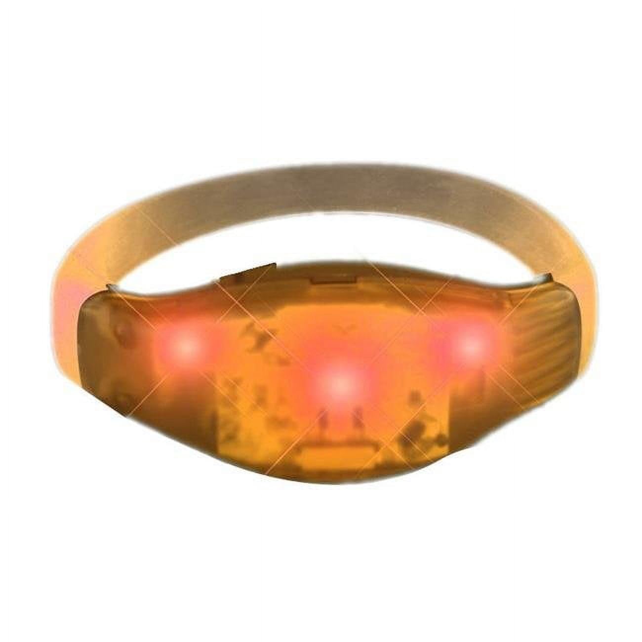 Blinkee Sound Reactive Orange Led Party Bracelet - Wristbands For Concerts