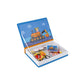 Janod Magnetic Racers Vehicle Game - 69 pcs, Cardboard, Multi-color, Ages 3+, Model J02715