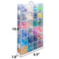 2 Pack DND Dice Storage Box Each 24 Grids Polyhedral Dice Organizer with Removable Dividers Holding Up To 1600 Dices Small Craft