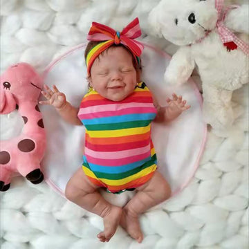 Zlgkjk Reborn Baby Dolls, 18'' Realistic Newborn Dolls Girl With Soft Vinyl Silicone Full Body, Lifelike Sleeping For Girls, Dol