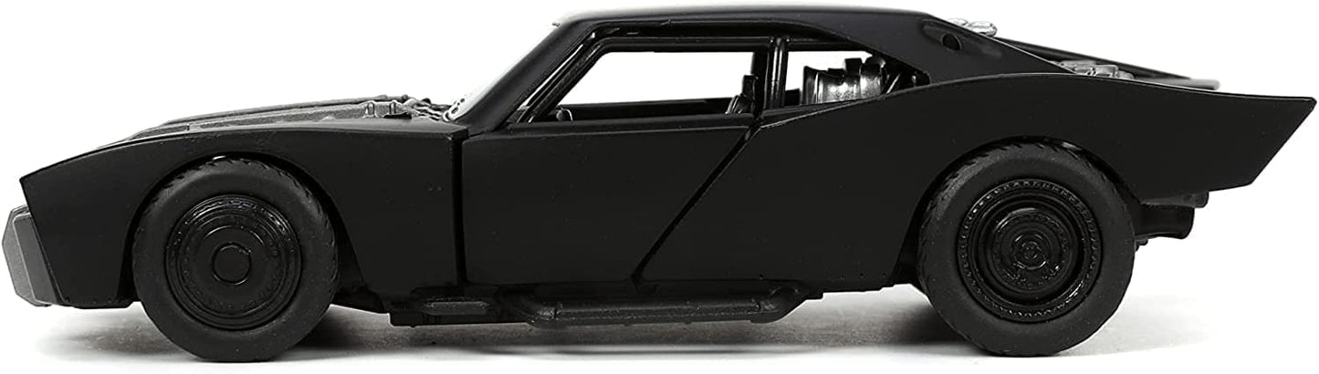 Jada Toys Hollywood Rides 2022 Batmobile W/Batman Fig 1/32 Vehicle Black