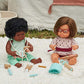 Miniland Doll 15'' Caucasian Girl With Down Syndrome With Glasses (Polybag) - Made In Spain, Anatomically Correct, Quality, Toty