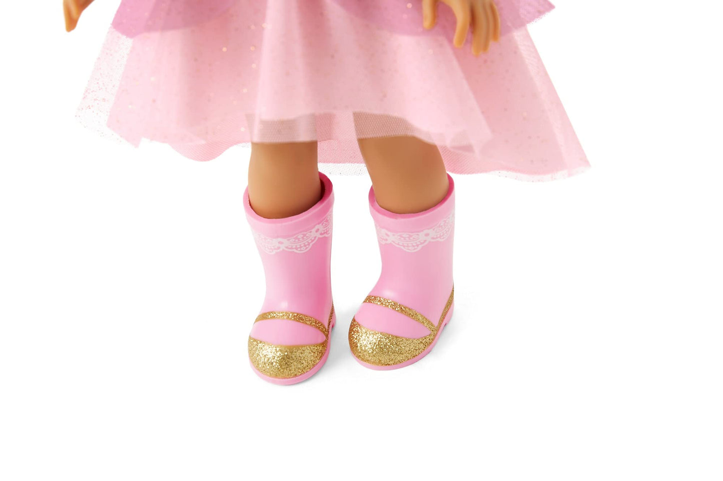 American Girl Welliewishers 14.5-Inch Ashlyn Doll With Pink Leotard, Glitter Skirt, Headband, And Boots, For Ages 4+