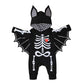 Baby Bat Costume Boy Girl: My First Halloween Baby Boy Outfit Newborn Cloak Romper Bat Ears Jumpsuit With Wings Cosplay Infant Toddler Vampire Ghost Dress Up Hooded Clothes Set Black Skull 18-24 Months