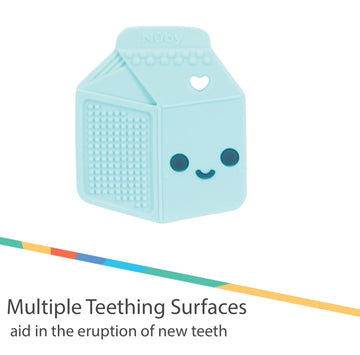 Nuby All Silicone Milk Carton Teether - 3+ Months