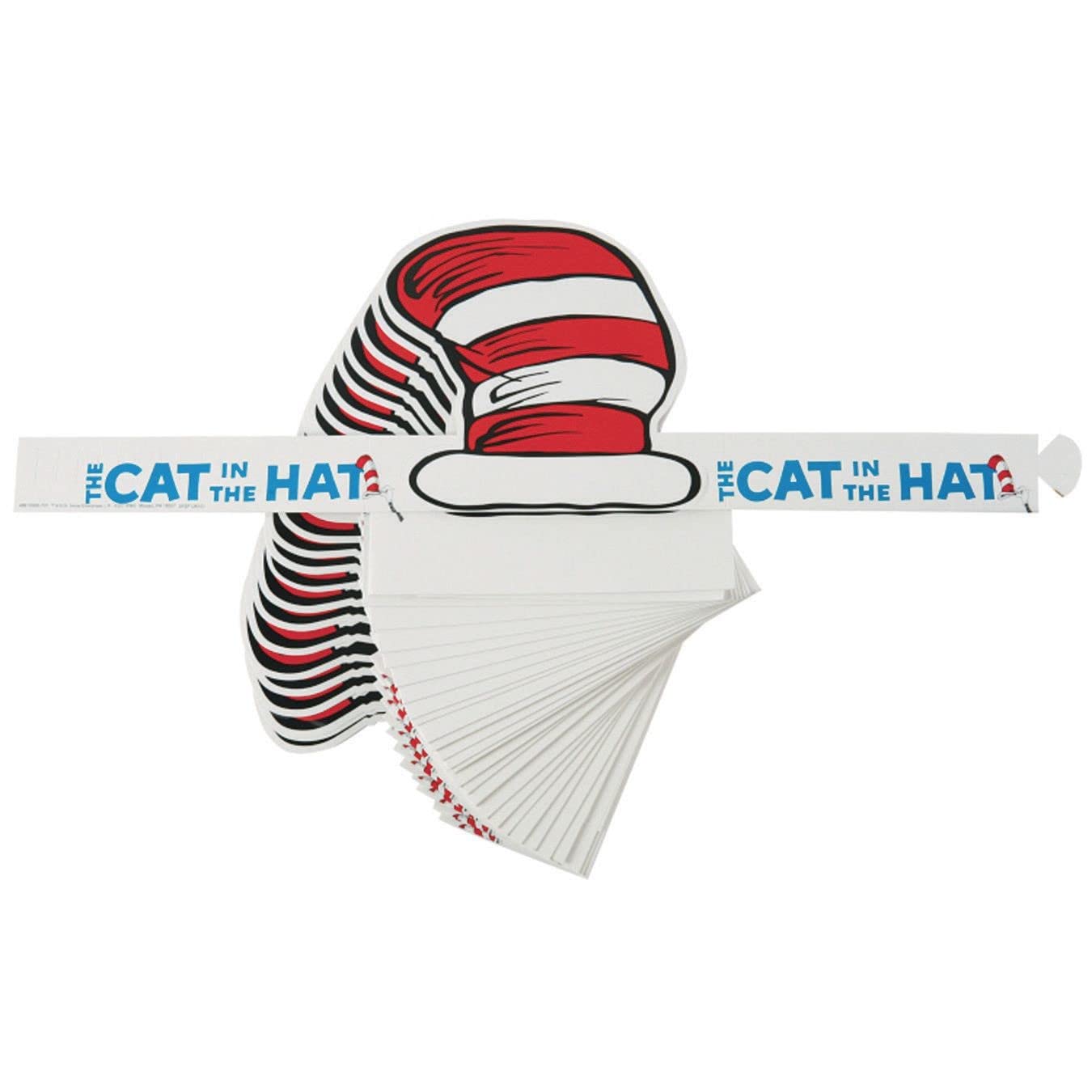 Eureka Dr. Seuss Wearable Cats Hats, Pack of 32