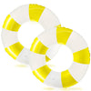 2PCS Pool Floats for Adult Striped Swim Ring Pool Floaties Inflatable Large Swimming Pool Raft Party Water Girls Boys Summer Bea