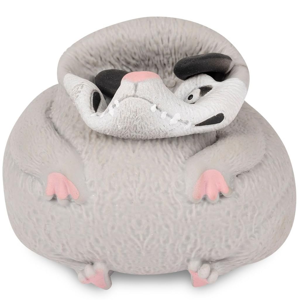 Archie McPhee Novelty Gifts Funny Splat Possum - 5-1/2 Soft Total Physical Response Splat Possum Filled with Sand - Perfect for Emotionally Charged Laughter and Fun All Year Long