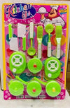 YOOKO Kids Kitchen Set Toy | Pretend Play Cooking Set with Stove, Utensils & Pots | Plastic Kitchen Toys for Girls & Boys (Multi