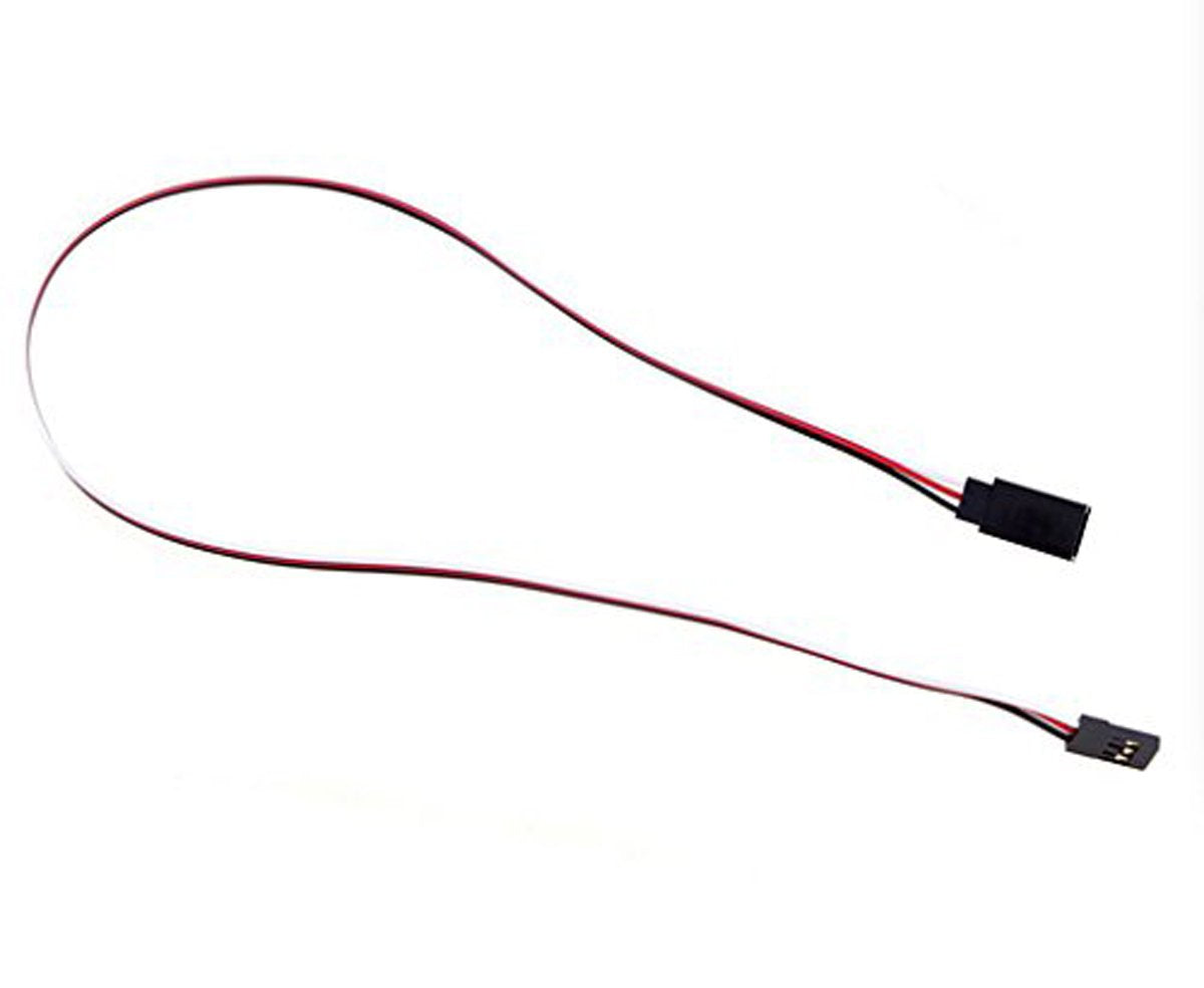 10Pcs 3 Terminal Male to Female Servo Extension Lead Wire Cable 300mm Red White Black for RC Airplane (10Pcs)