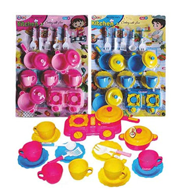 Quasar My Little Chefs Mini Kitchen Miniature Cooking Masti Play Set Toy for Kids Non Toxic Indian Kitchen Set Made in India Pr