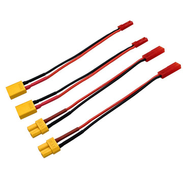 2pairs XT30 Plug to JST Connector Male Female 20AWG Silicone Cable Wire Adapter for RC FPV ESC Speed Controller Lipo Battery Cha