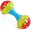 Noxxi Dumbbell Rattle Toy Colorful Plastic Non Toxic, Tasteless, Hanging Soft Toys Gift, 100% Safe For Infants/New Born Babies R